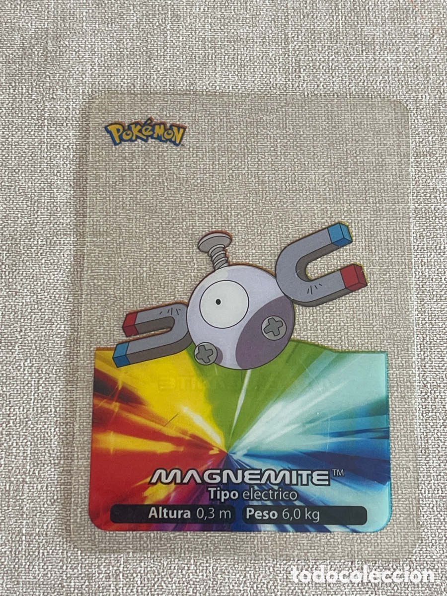 Coleccionismo cromos antiguos: Carta Pok&eacute;mon Magnemite - Foto 1