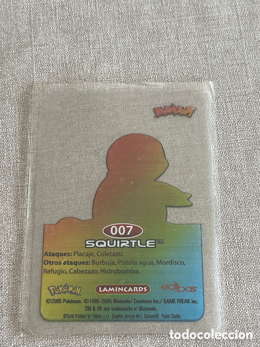 Coleccionismo cromos antiguos: Carta Pok&eacute;mon Squirtle - Foto 2