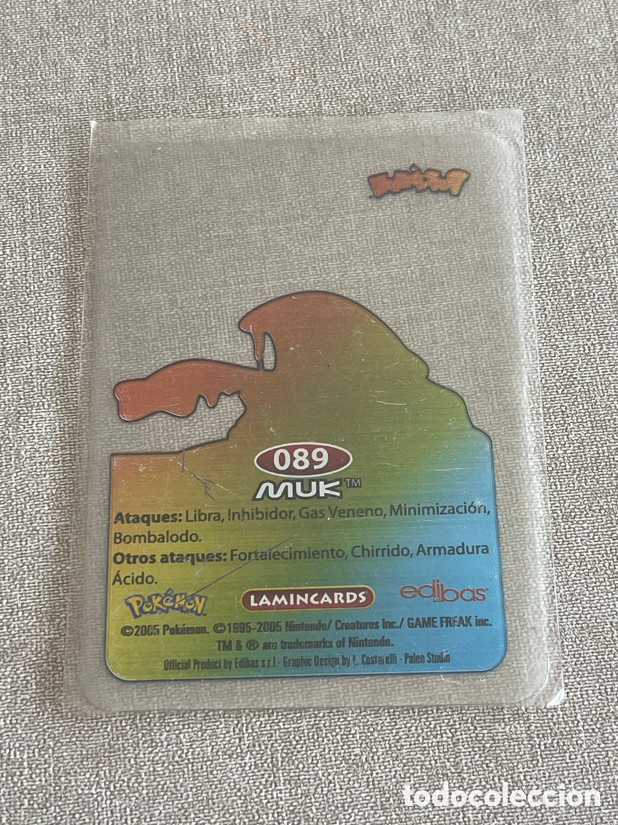 Coleccionismo cromos antiguos: Carta Pok&eacute;mon Muk - Foto 2