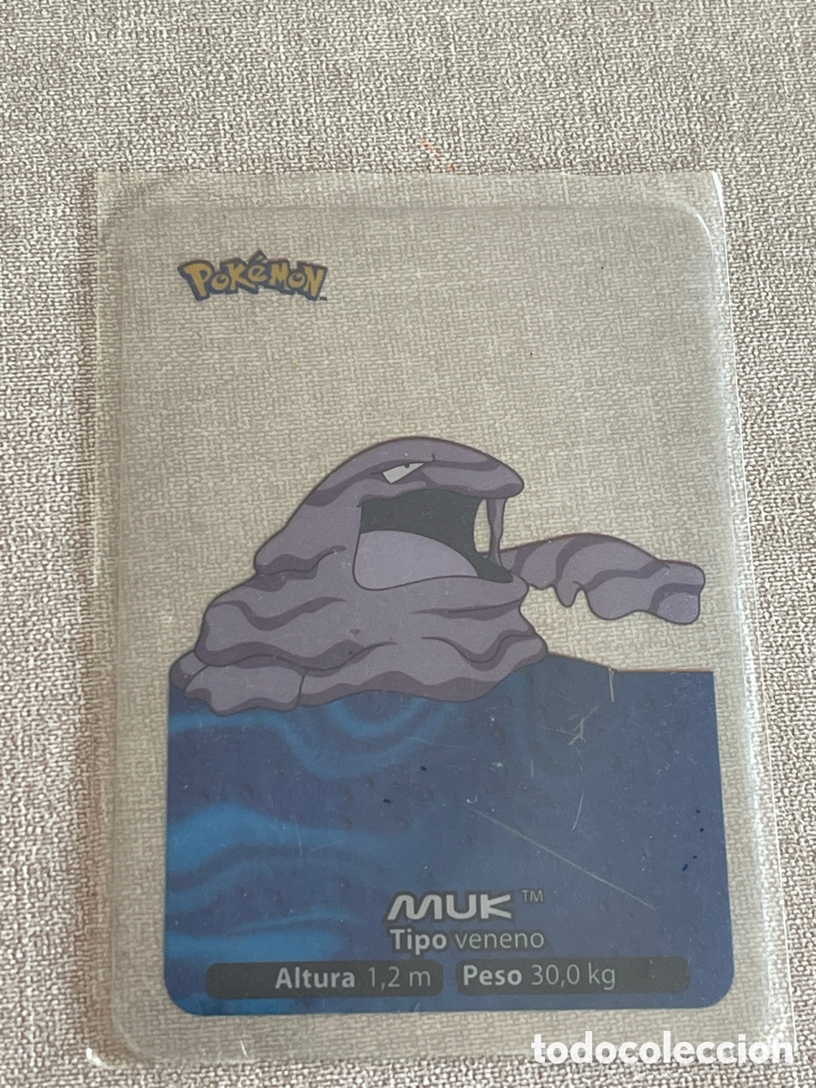 Coleccionismo cromos antiguos: Carta Pok&eacute;mon Muk - Foto 1