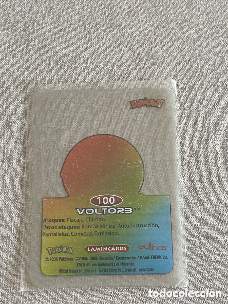 Coleccionismo cromos antiguos: Carta Pok&eacute;mon Voltorb - Foto 2