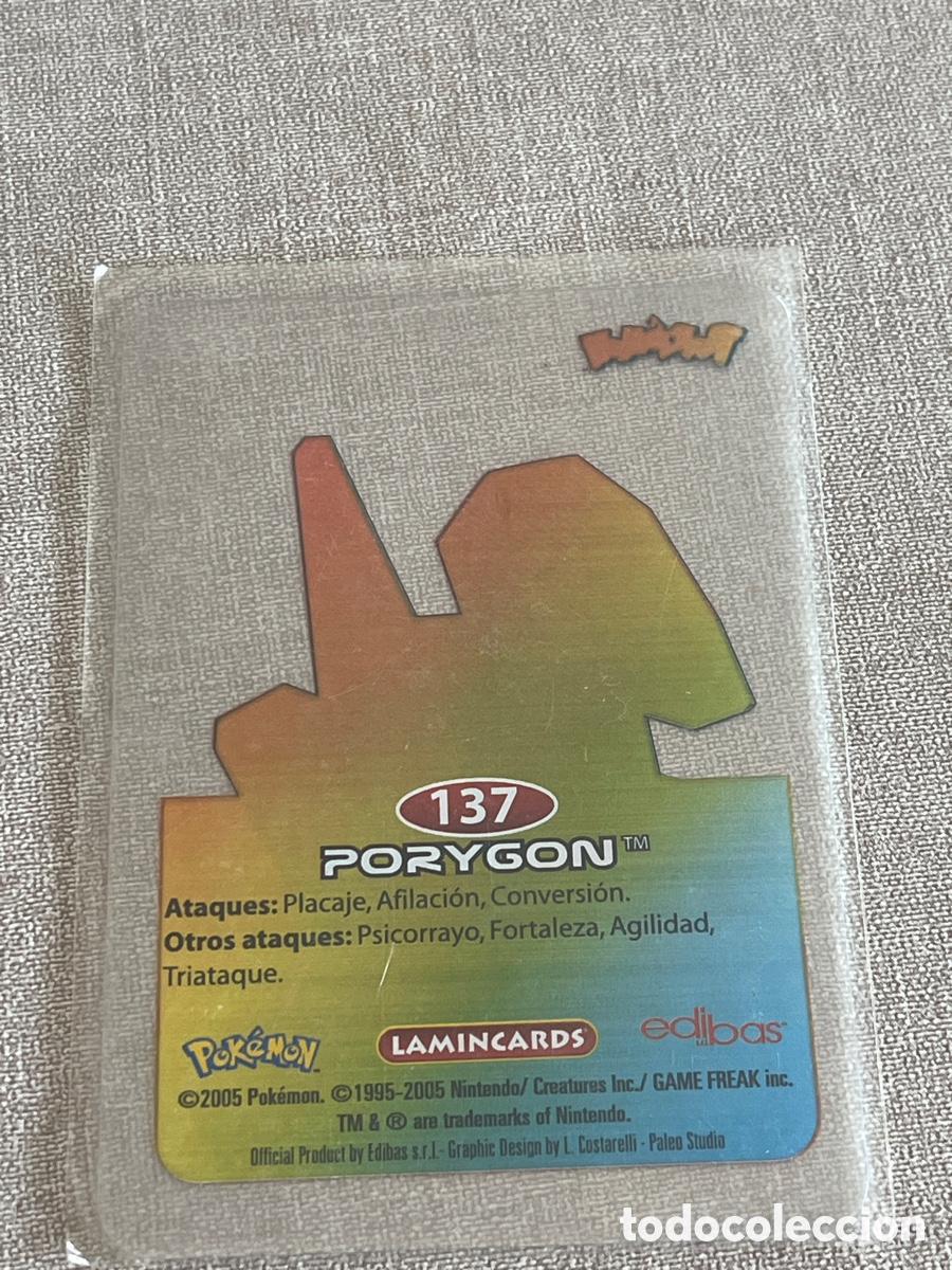 Coleccionismo cromos antiguos: Carta Pok&eacute;mon Porygon - Foto 2