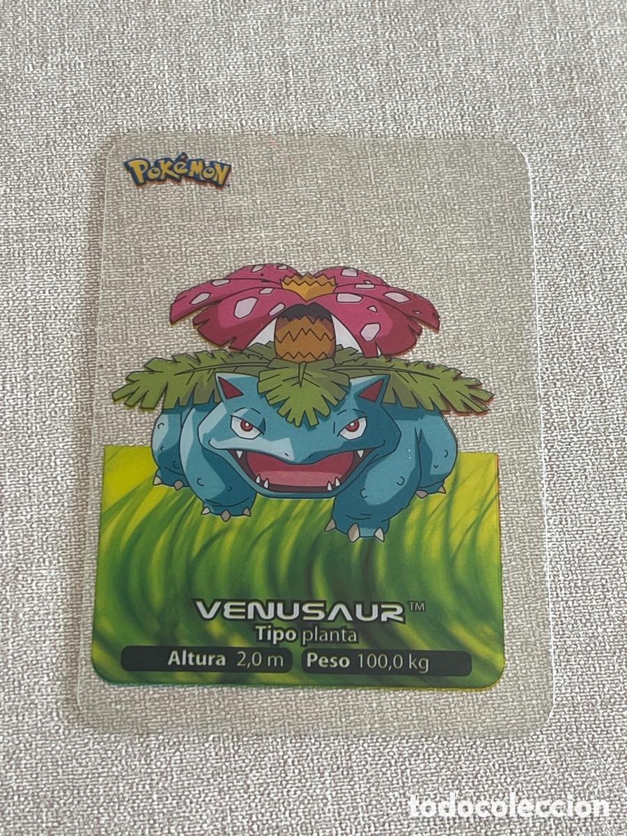 Coleccionismo cromos antiguos: Carta Pok&eacute;mon Venusaur - Foto 1