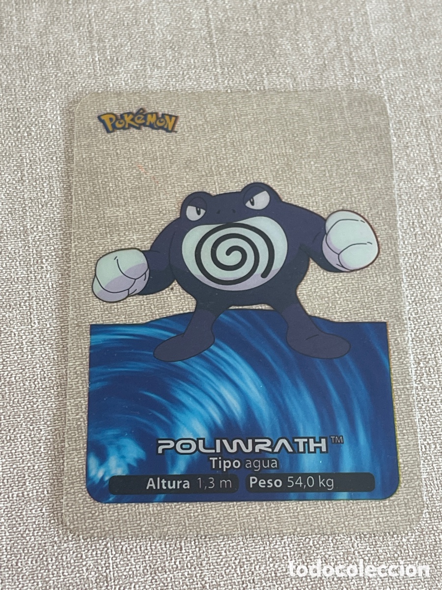 Coleccionismo cromos antiguos: Carta Pok&eacute;mon Poliwarth - Foto 1