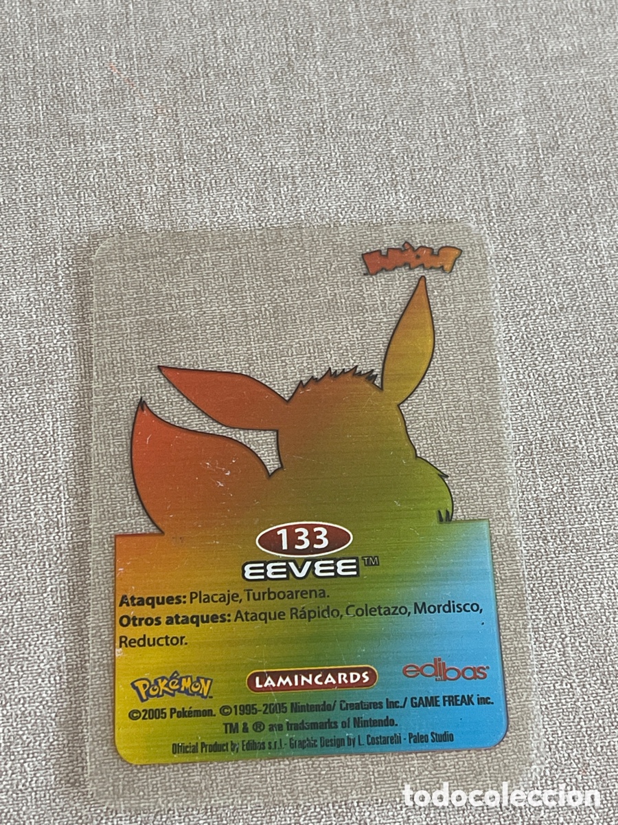 Coleccionismo cromos antiguos: Carta Pok&eacute;mon Eevee - Foto 2