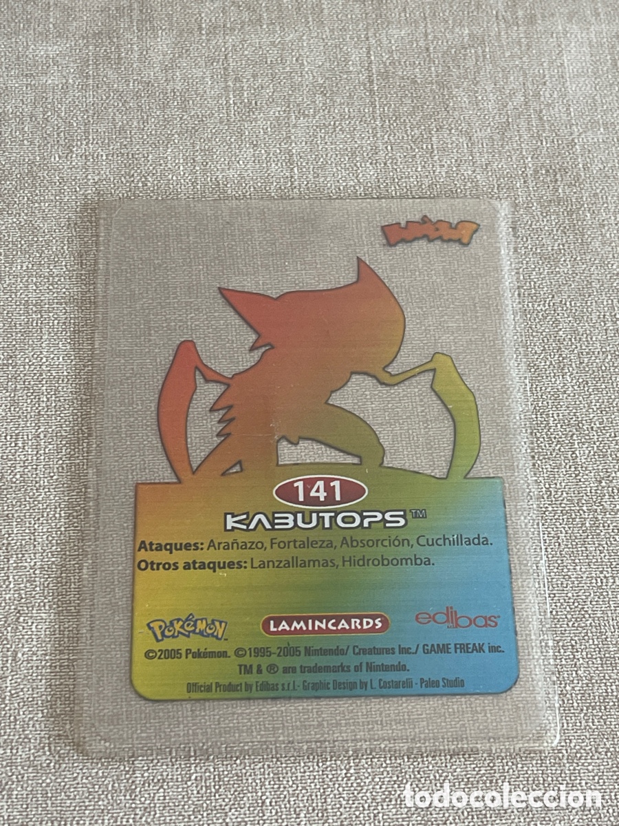 Coleccionismo cromos antiguos: Carta Pok&eacute;mon Kabutops - Foto 2