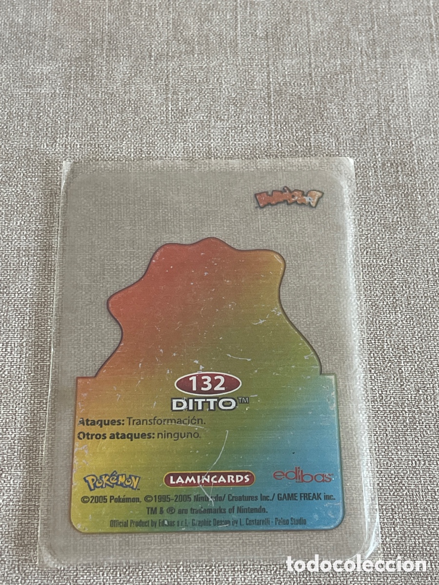 Coleccionismo cromos antiguos: Carta Pok&eacute;mon Ditto - Foto 2