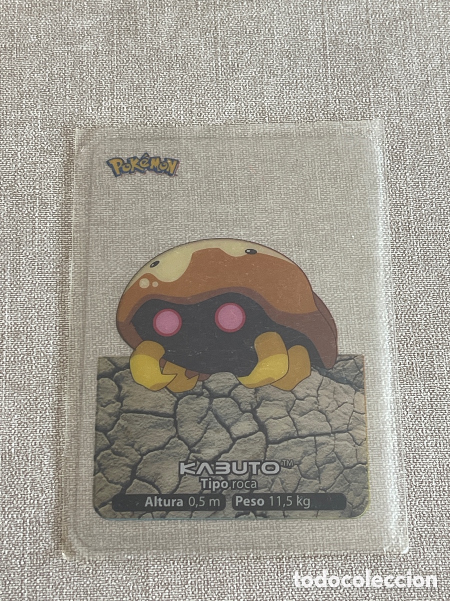 Coleccionismo cromos antiguos: Carta Pok&eacute;mon Kabuto - Foto 1