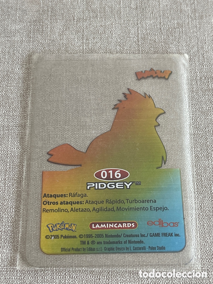 Coleccionismo cromos antiguos: Carta Pok&eacute;mon Pidgey - Foto 2