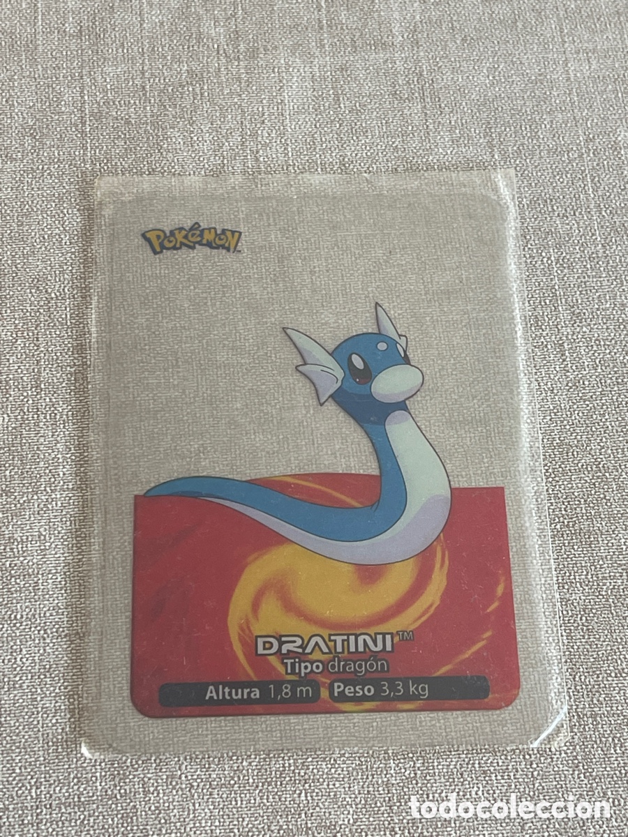 Coleccionismo Cromos antiguos: Carta Pok&eacute;mon Dratini