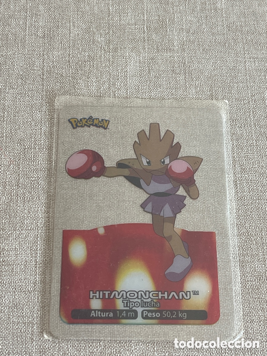 Coleccionismo cromos antiguos: Carta Pok&eacute;mon Hitmonchan - Foto 1