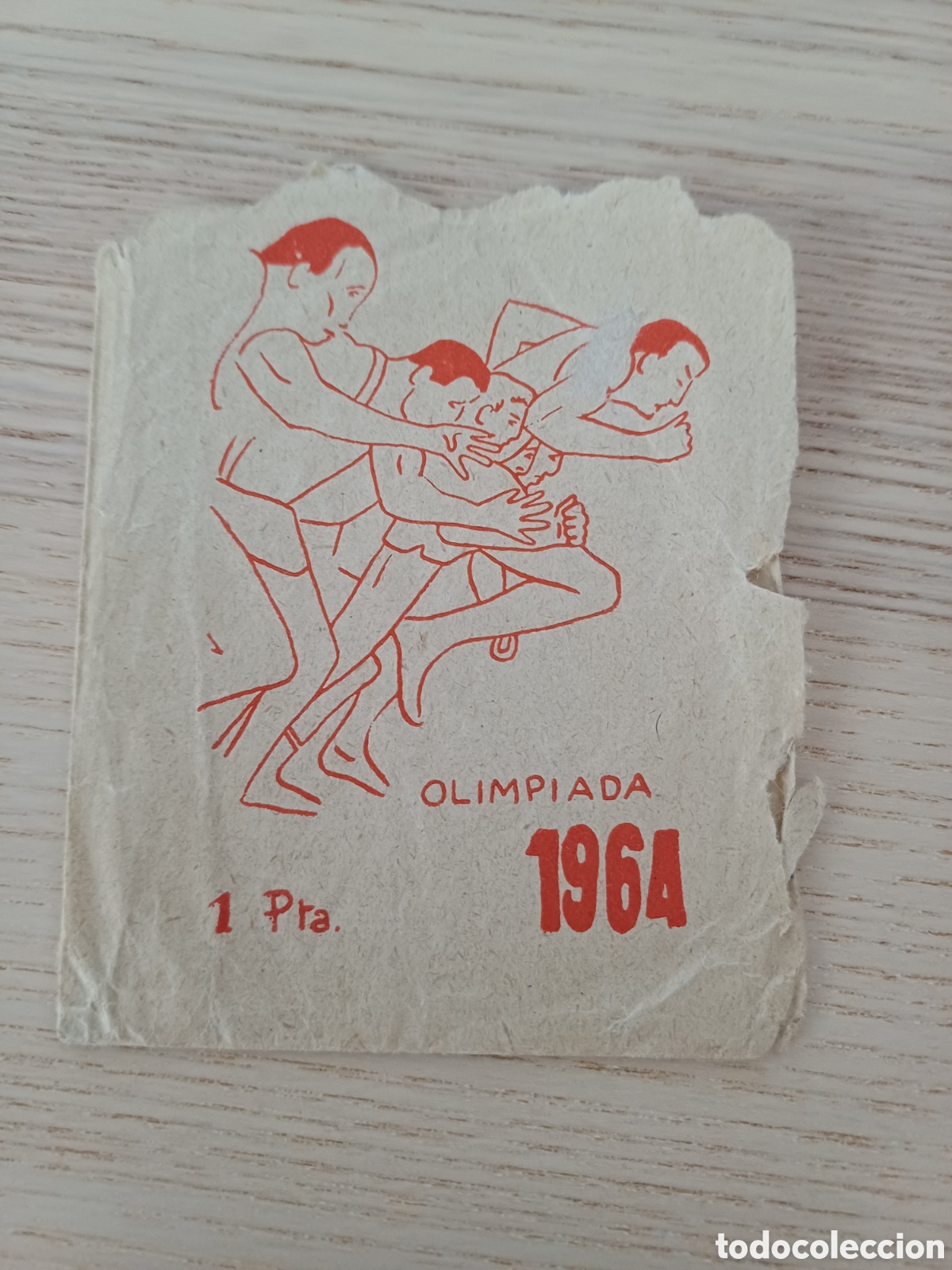 Collezionismo Figurine antiche: Sobre cromos campeones olimpiada 1964, crosal, abierto sin cromos