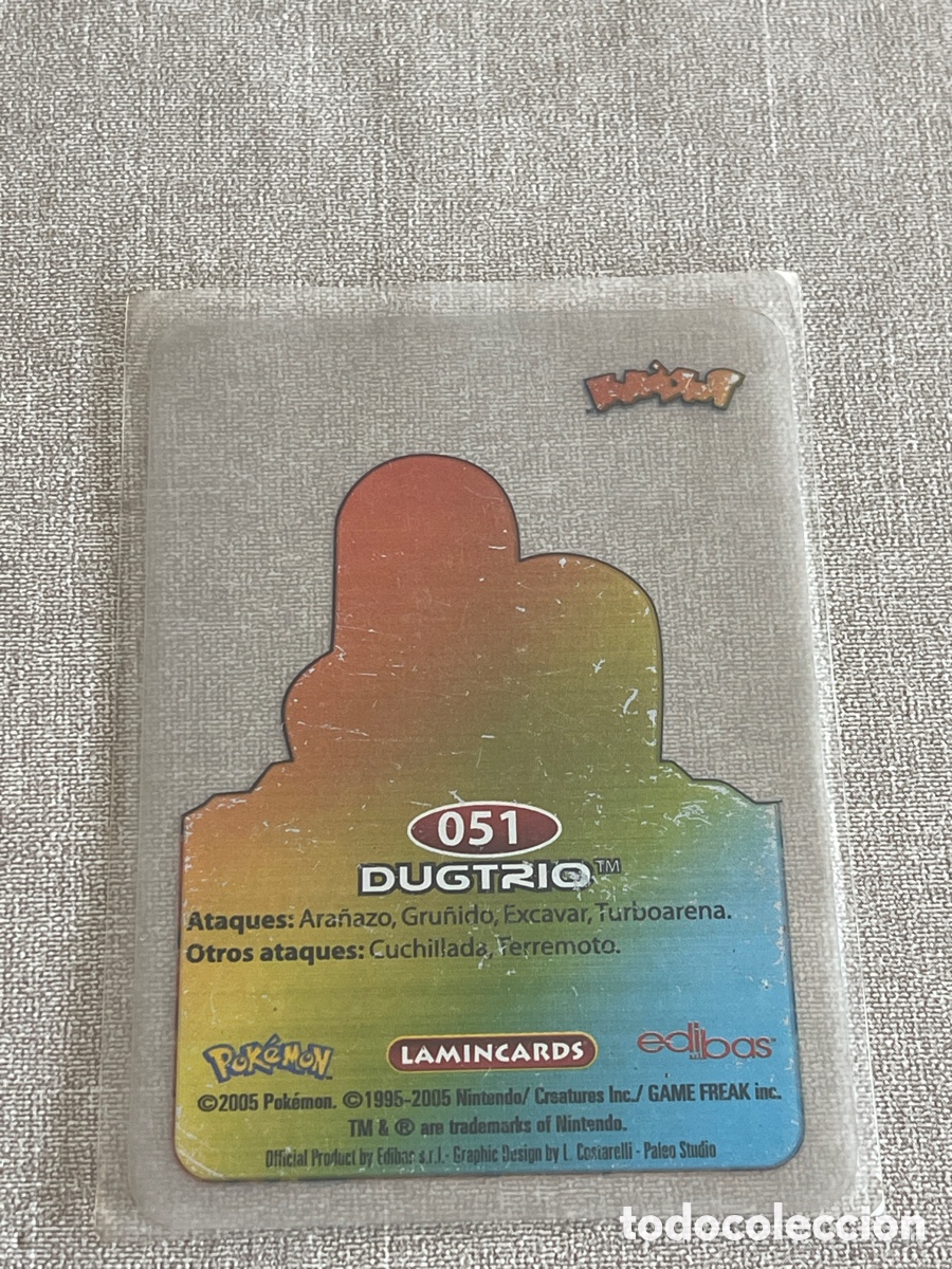 Coleccionismo cromos antiguos: Carta Pok&eacute;mon Dugtrio - Foto 2