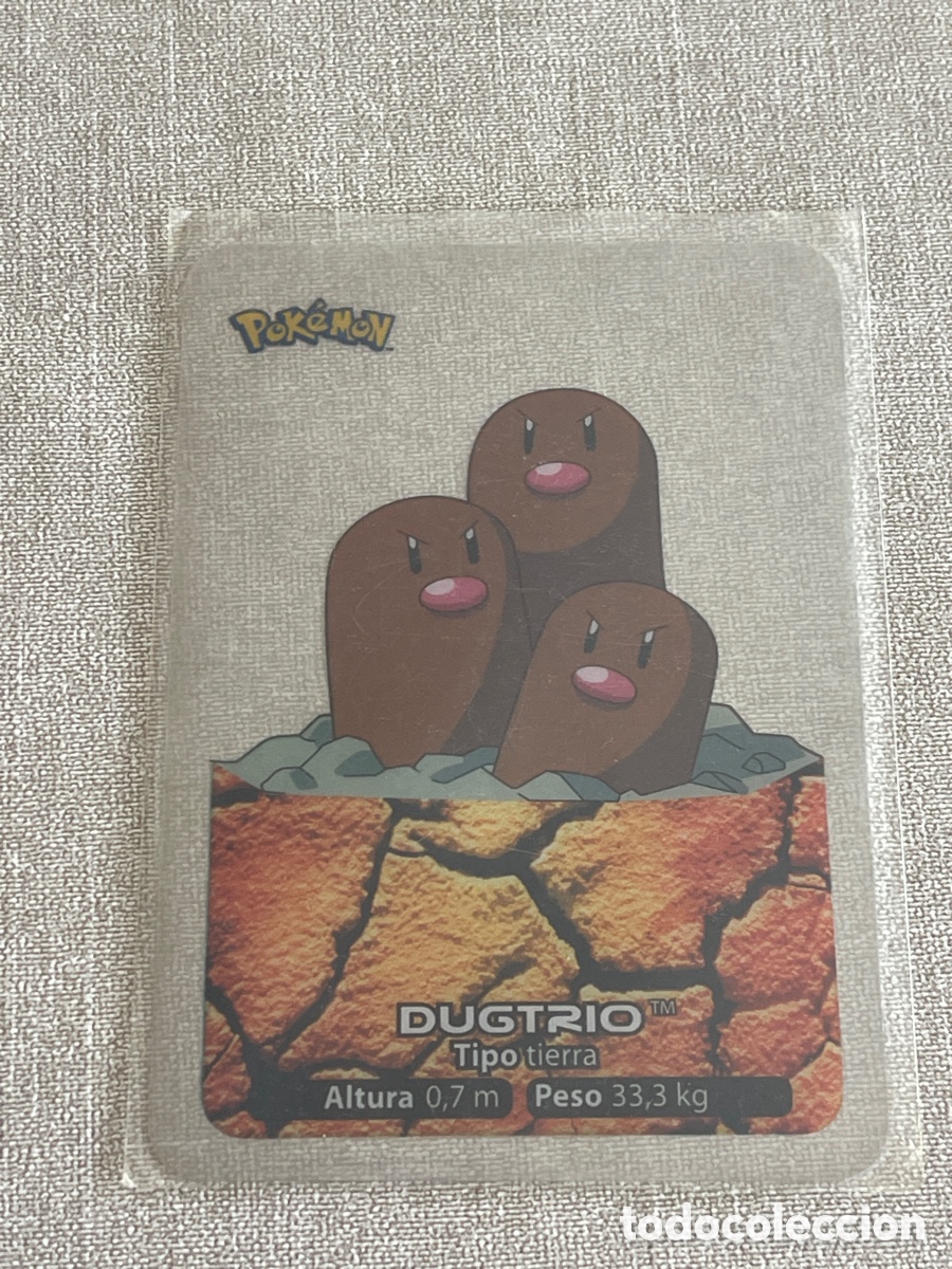 Coleccionismo cromos antiguos: Carta Pok&eacute;mon Dugtrio - Foto 1