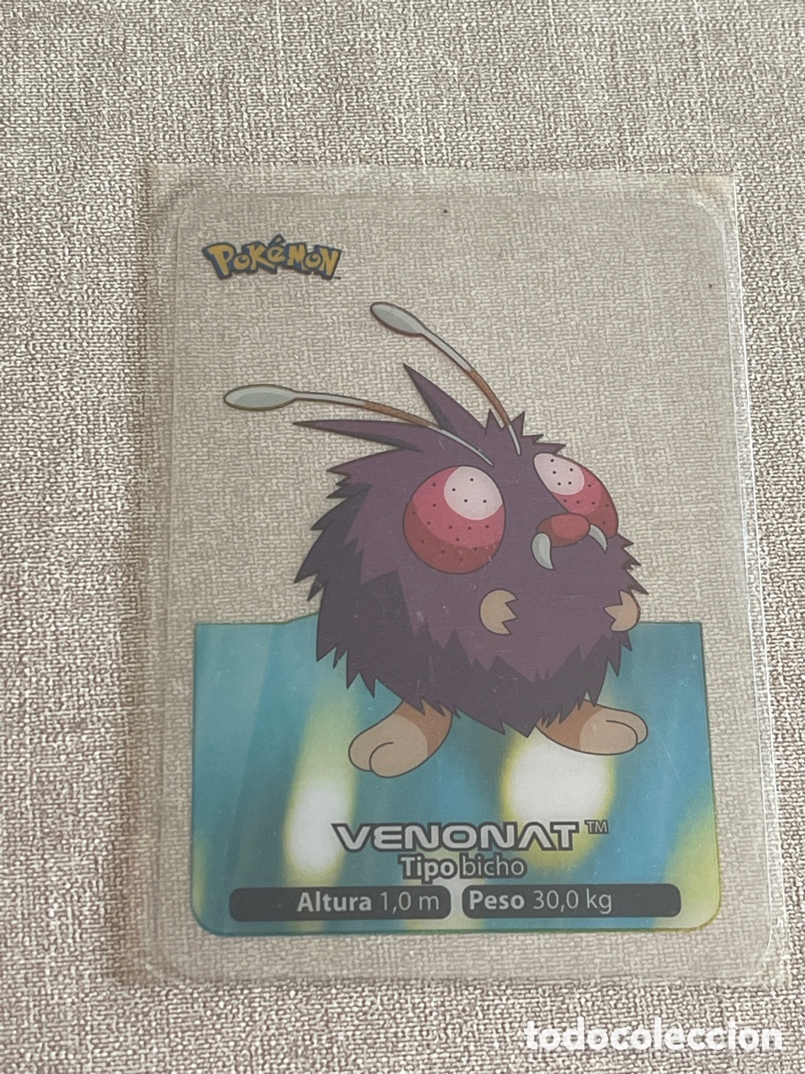 Coleccionismo cromos antiguos: Carta Pok&eacute;mon Venonat - Foto 1
