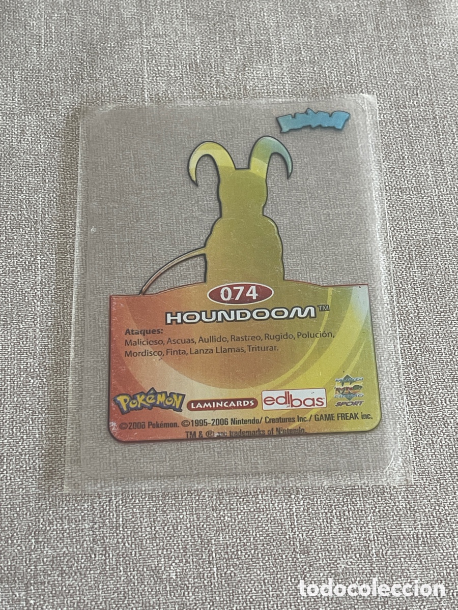 Coleccionismo cromos antiguos: Carta Pok&eacute;mon Houndoom - Foto 2