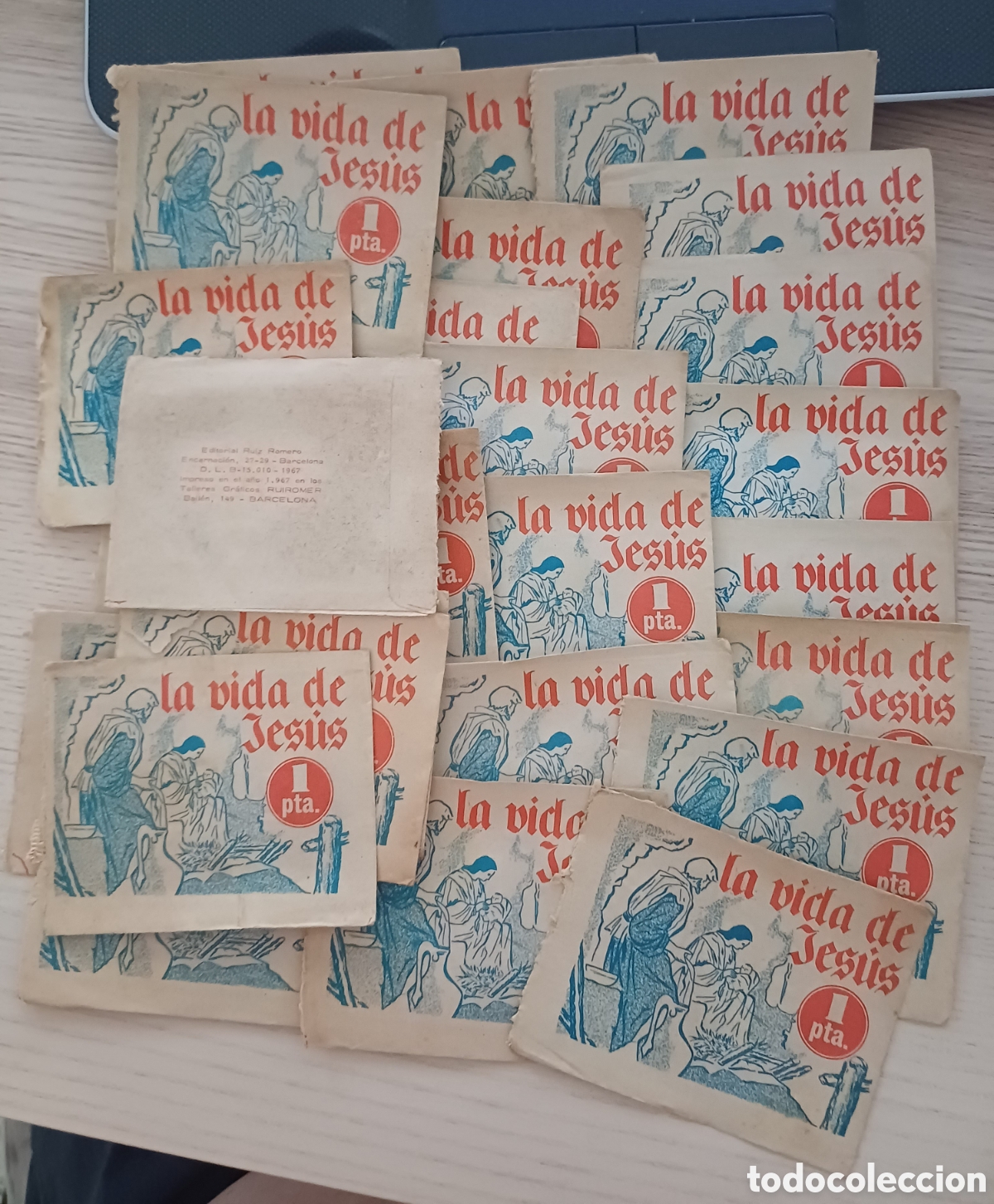 Collezionismo Figurine antiche: 30 sobres de cromos la vida de jesus, abiertos y vacios