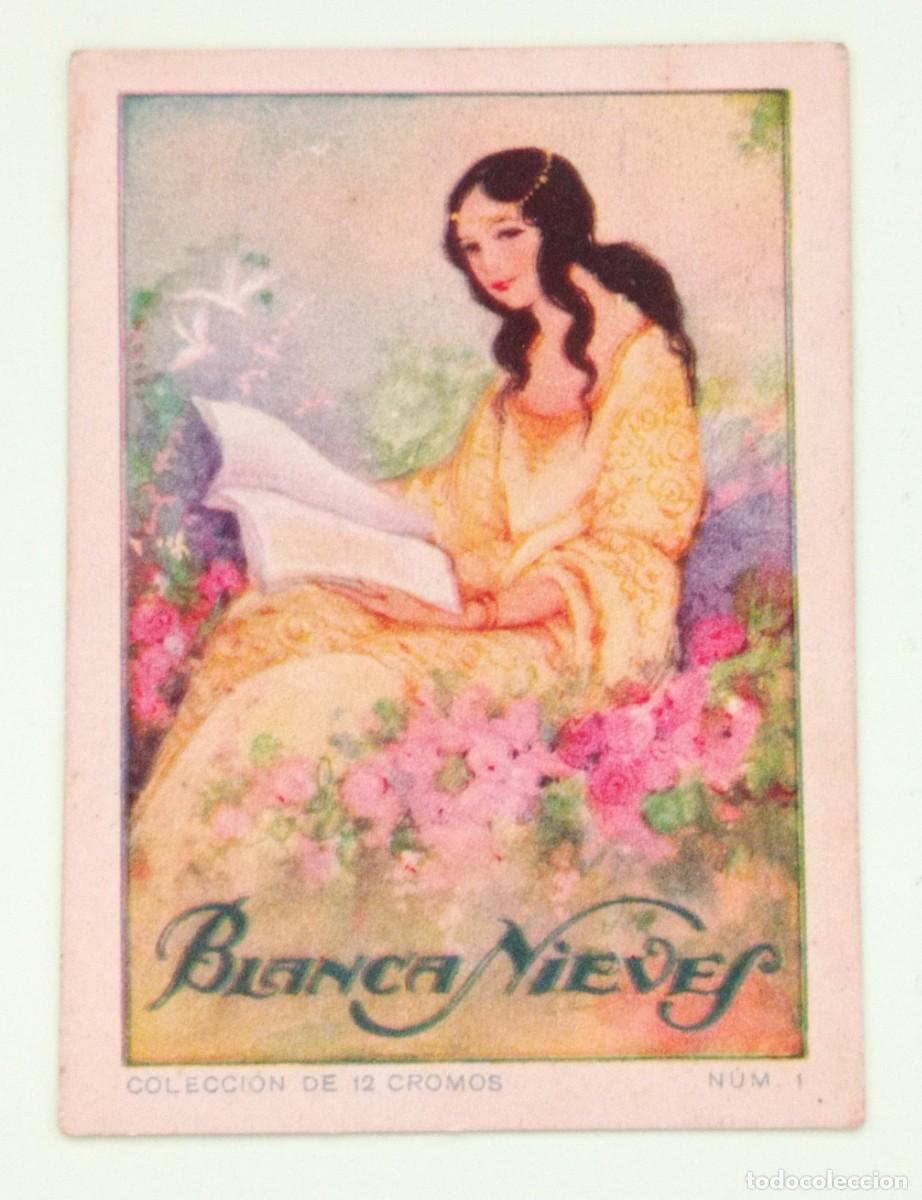 Coleccionismo cromos antiguos: CROMOS &rdquo;CHOCOLATES EVARISTO JUNCOSA&rdquo;. BLANCANIEVES (N&ordm; 1) - Foto 1