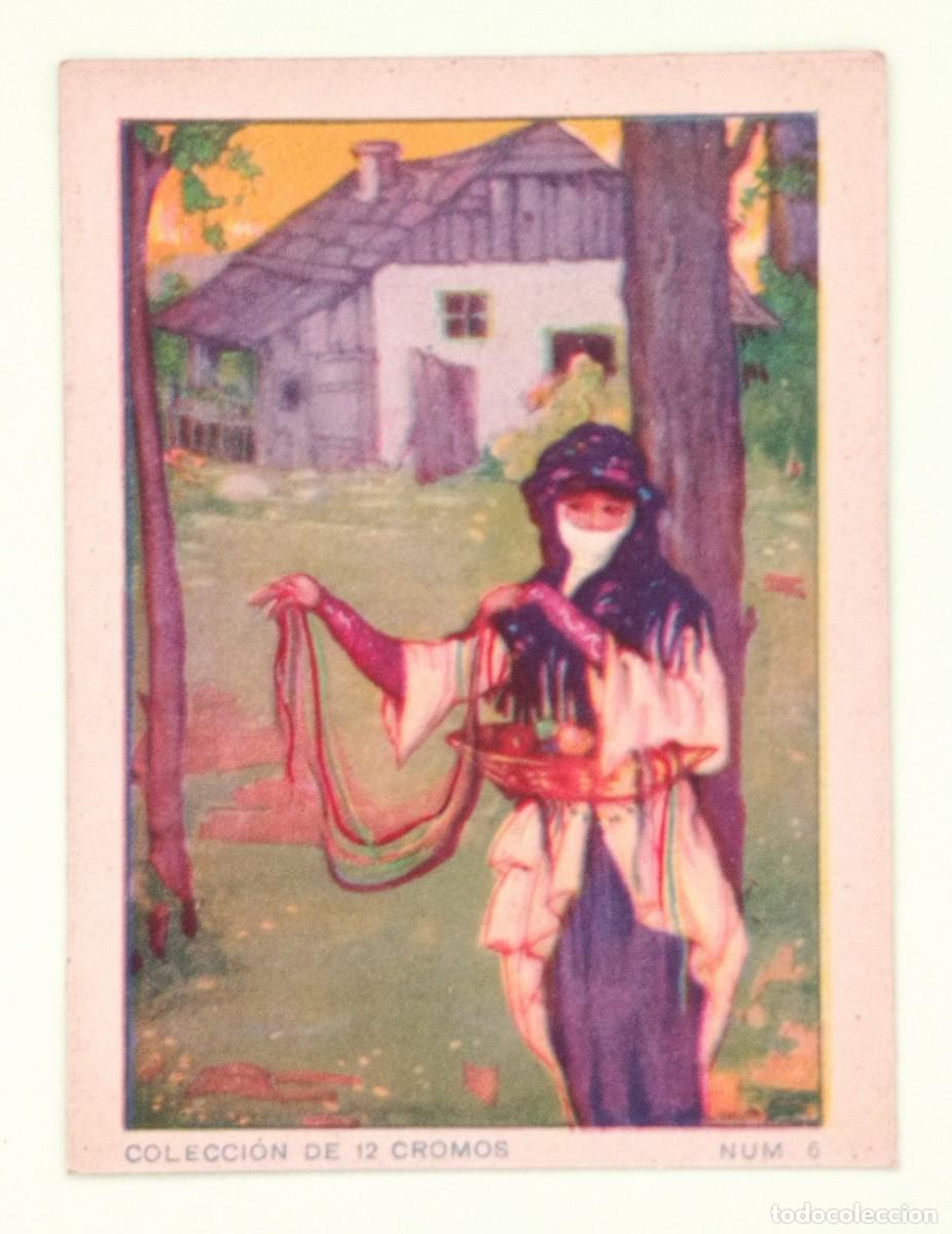 Coleccionismo cromos antiguos: CROMOS &rdquo;CHOCOLATES EVARISTO JUNCOSA&rdquo;. BLANCANIEVES (N&ordm; 6) - Foto 1