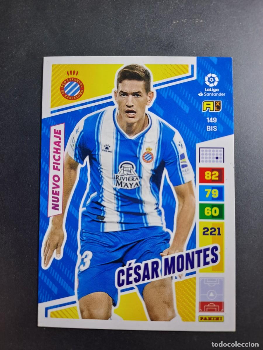 Colecionismo Cromos antigos: ADRENALYN XL CESAR MONTES 149 BIS NUEVO FICHAJE ESPA&Ntilde;OL CROMO LIGA 22 23 2022 2023 PANINI
