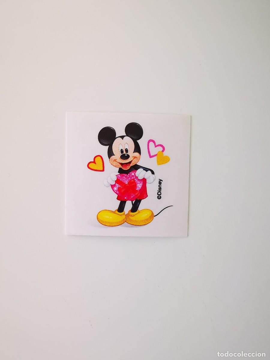 Coleccionismo cromos antiguos: CROMO PEGATINA SNACKS GUSANITOS ASPIL MICKEY MOUSE 15 STICKERS PERSONALIZAR TARJETAS CORAZON