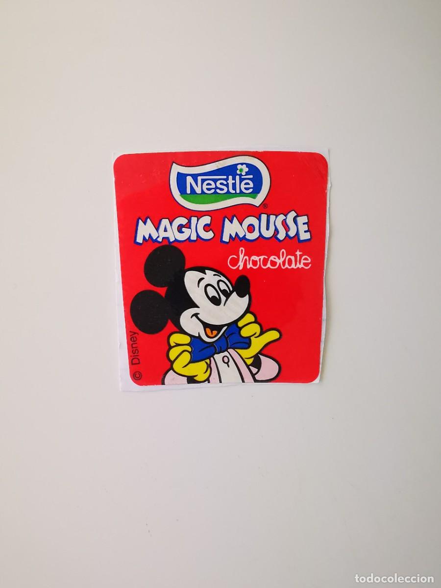 Coleccionismo cromos antiguos: CROMO PEGATINA CHOCOLATES NESTLE MAGIC MOUSSE MICKEY MOUSE CHOCOLATE