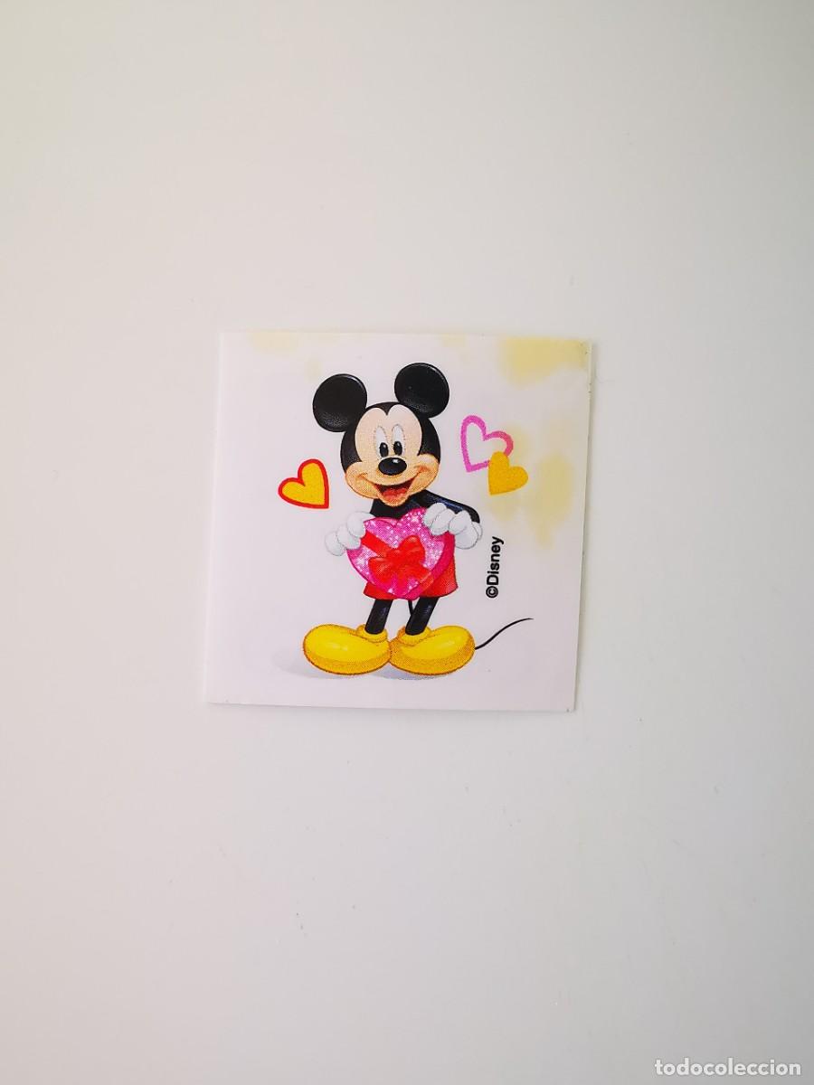 Coleccionismo cromos antiguos: CROMO PEGATINA SNACKS GUSANITOS ASPIL MICKEY MOUSE 15 STICKERS PERSONALIZAR TARJETAS CORAZON