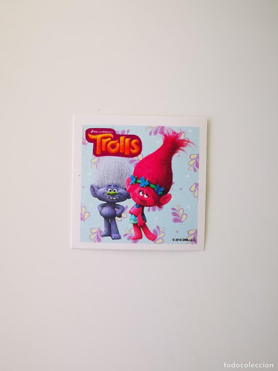 Collectable Antique Stickers: CROMO PEGATINA SNACKS GUSANITOS JUMPERS PELICULA TROLLS DREAMWORKS SATYACROM SL
