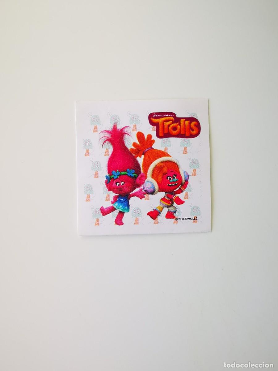 Collectable Antique Stickers: CROMO PEGATINA SNACKS GUSANITOS JUMPERS PELICULA TROLLS DREAMWORKS SATYACROM SL