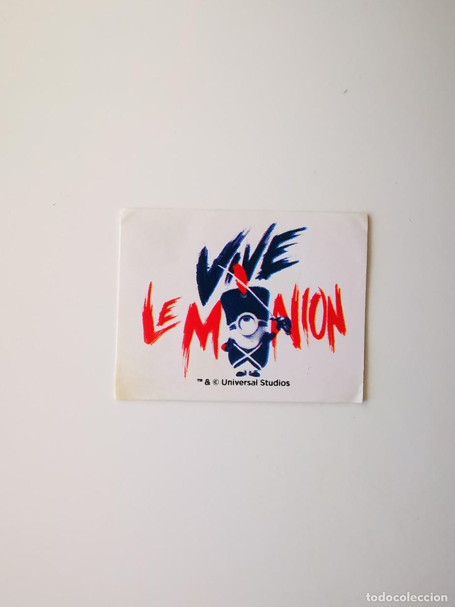 Collectionnisme Cartes &agrave; collectionner anciennes: CROMO PEGATINA SNACKS GUSANITOS TOSFRIT OBSEQUIO EXCLUSIVO PELICULA UNIVERSAL MINIONS VIVE LE