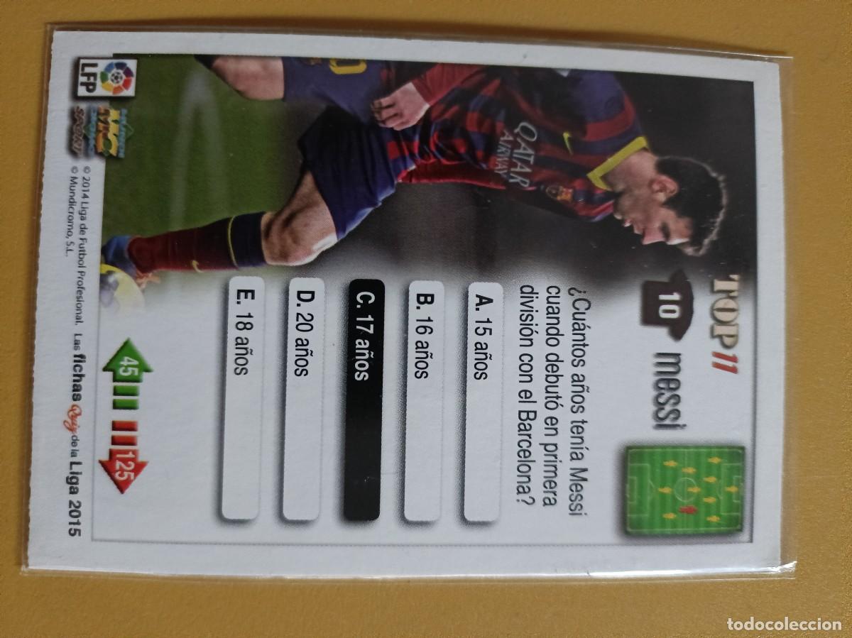 Coleccionismo cromos antiguos: messi edicion limitada 2015 - Foto 2