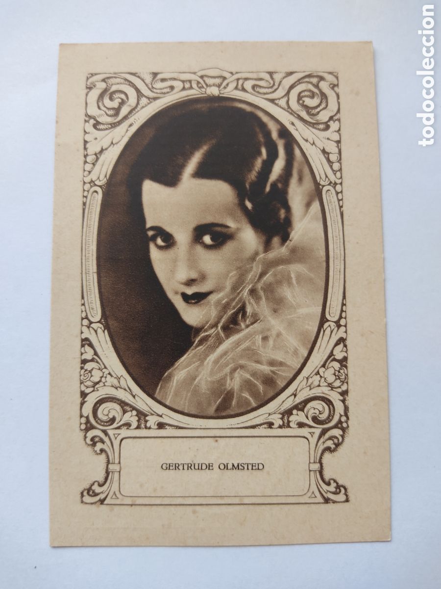 Coleccionismo Cromos antiguos: Cromo publicidad papel de fumar indio rosa Gertrude Olmsted