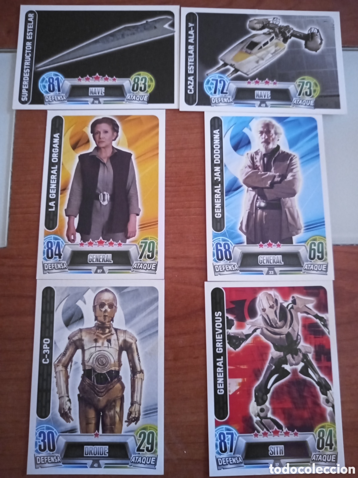 Coleccionismo cromos antiguos: 6 Cromos Star Wars - Foto 1