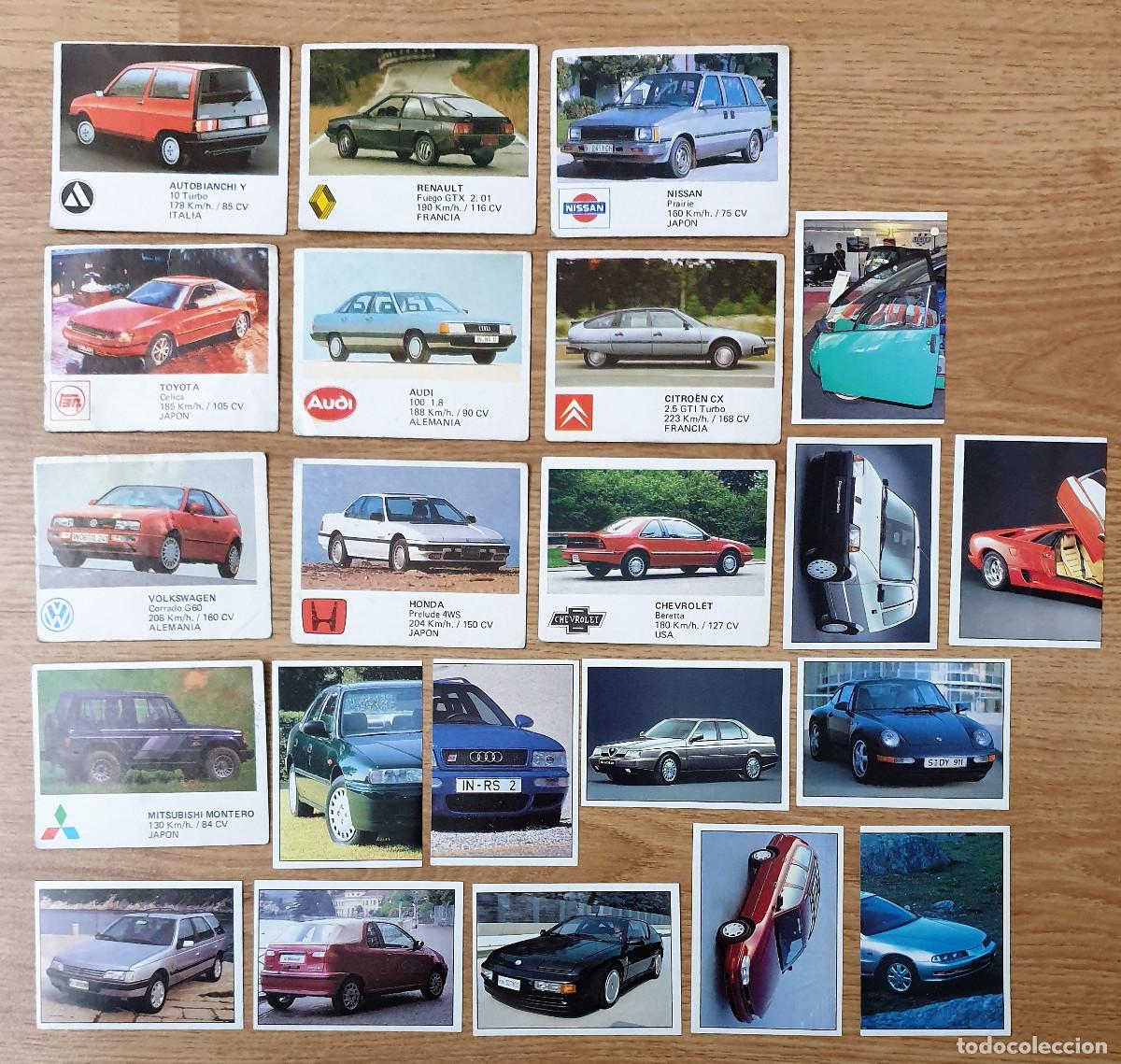 Coleccionismo cromos antiguos: LOTE 22 CROMOS DE VEHICULOS AUTO 2000. DOS FORMATOS. NUEVOS
