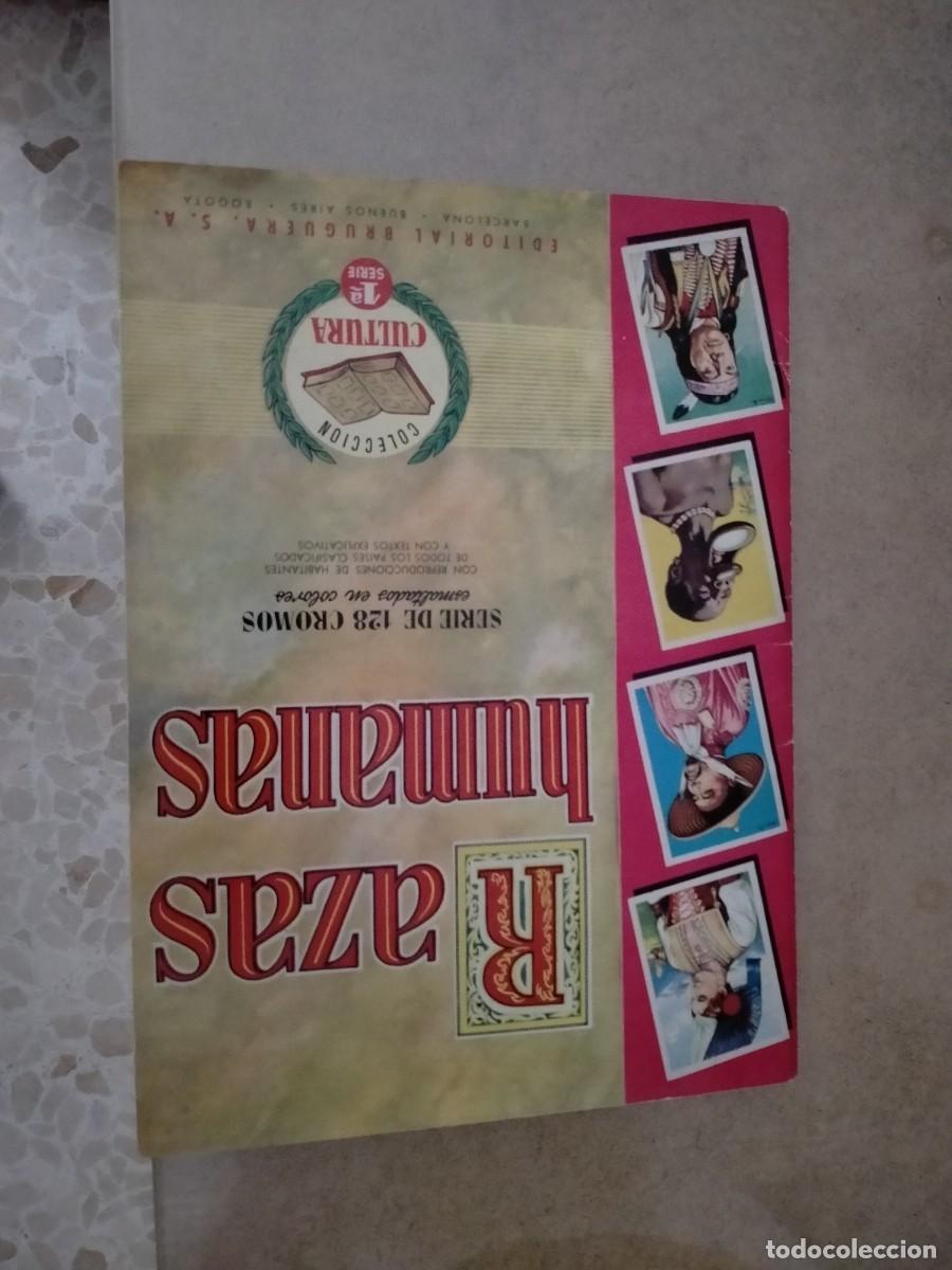 Coleccionismo cromos antiguos: album de cromos de razas humanas impecable - Foto 1