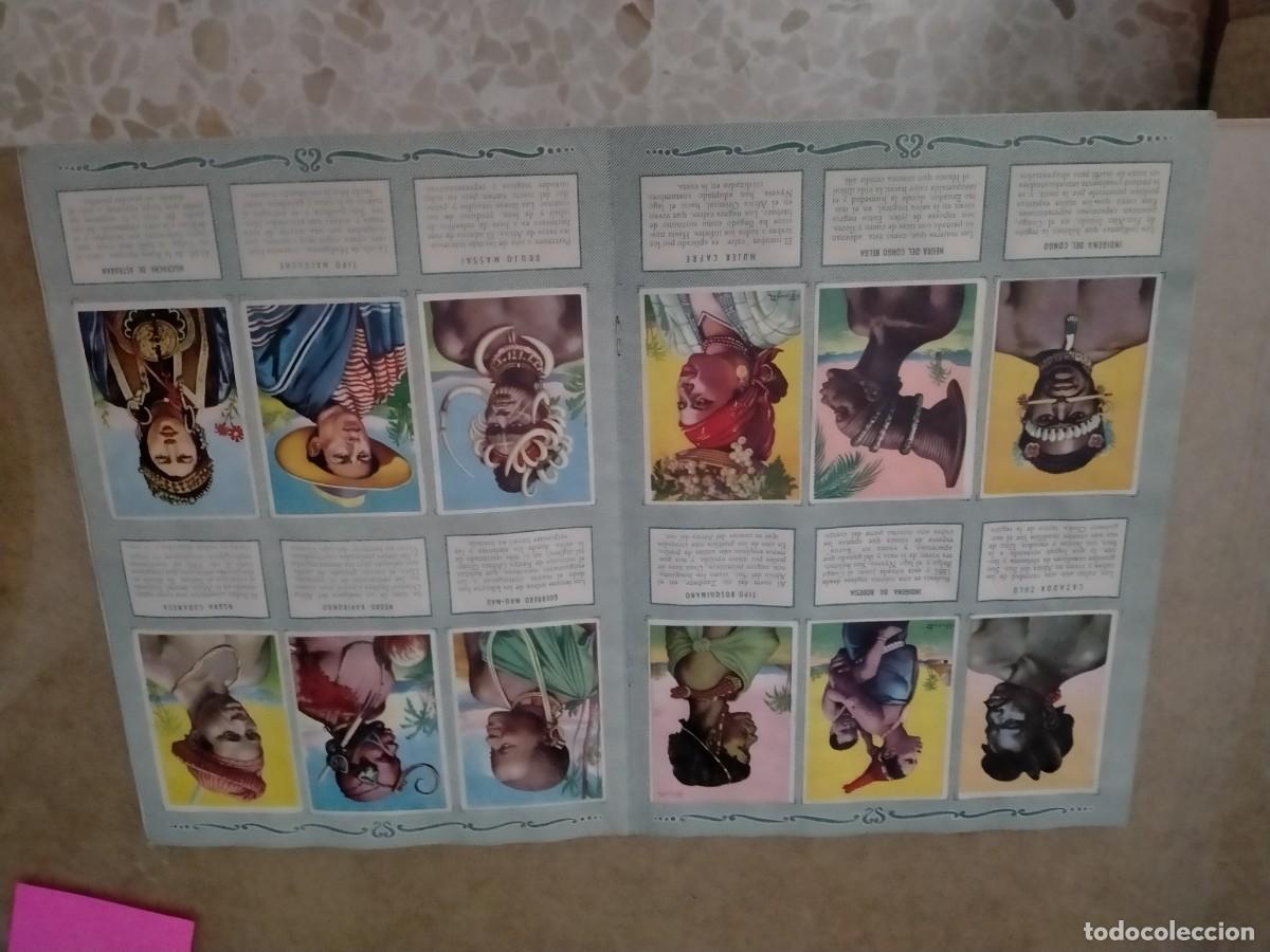 Coleccionismo cromos antiguos: album de cromos de razas humanas impecable - Foto 3