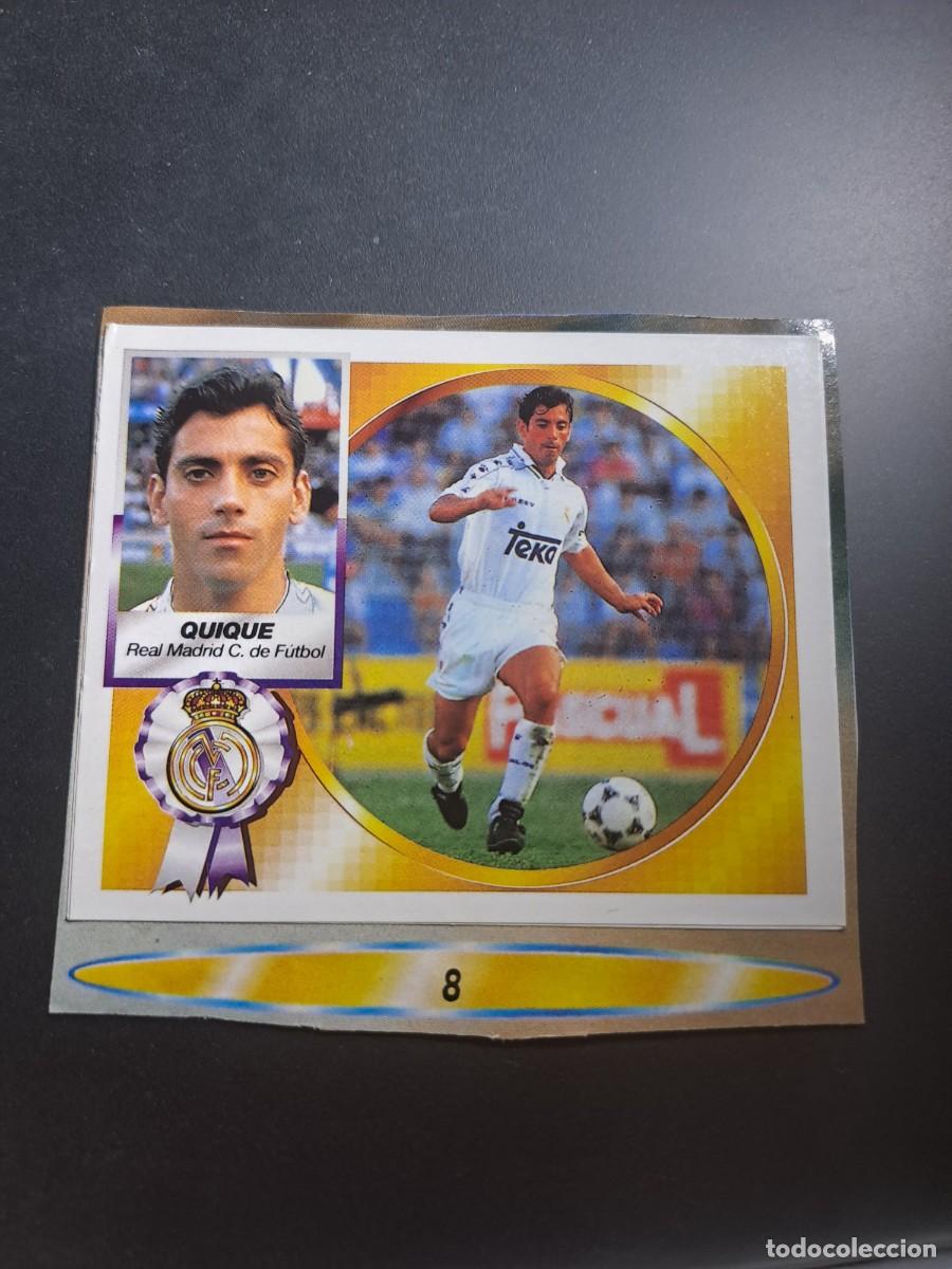 Coleccionismo Cromos antiguos: CROMO FICHAJE QUIQUE 8 REAL MADRID LIGA 1994 1995 94 95 ESTE RECORTADO