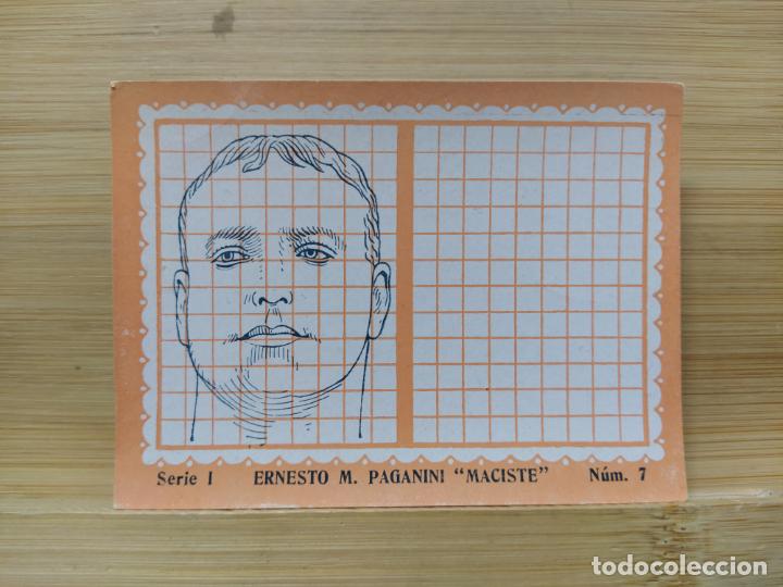 Coleccionismo Cromos antiguos: ERNESTO M. PAGANINI MACISTE-CROMO ANTIGUO ORIGINAL DE CINE-CARICATURAS-VER FOTOS-(105.135)