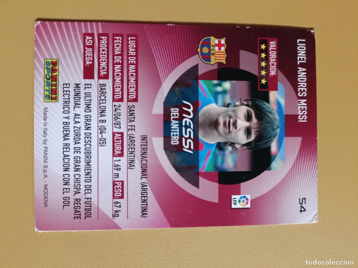 Coleccionismo cromos antiguos: messi megacracks 06 07 - Foto 2