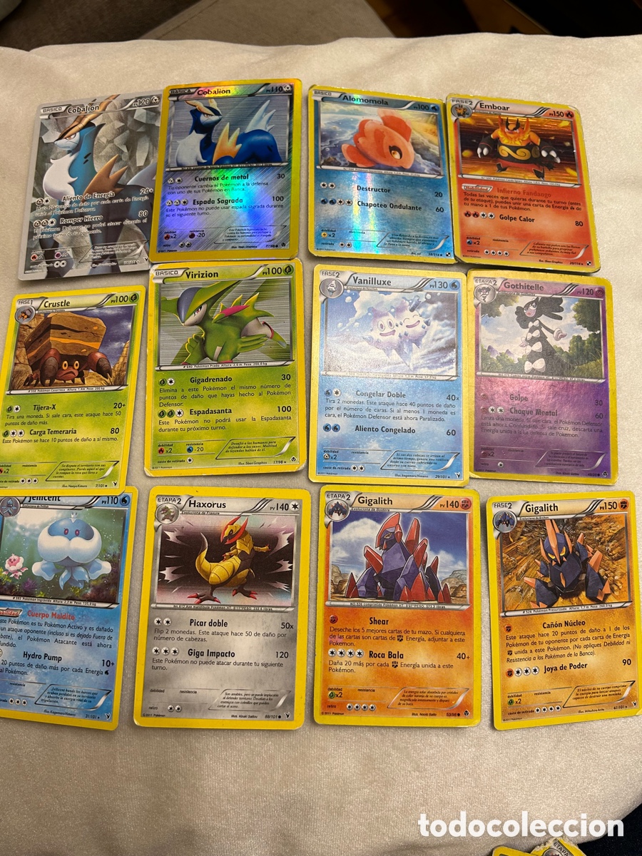 Coleccionismo cromos antiguos: Lote 57 cartas pokemon 2011 - Foto 1