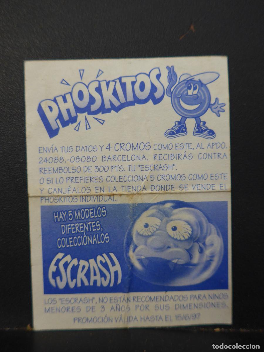 Coleccionismo cromos antiguos: CROMO PHOSKITOS ESCRASH AAATCHIS - Foto 2
