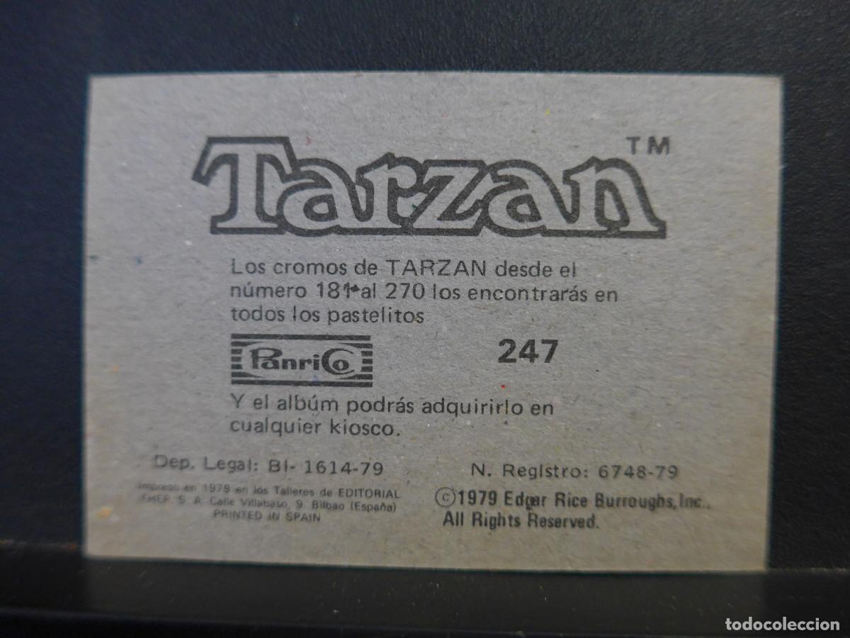 Coleccionismo cromos antiguos: CROMO TARZAN DE PANRICO N&ordm; 247 - Foto 2