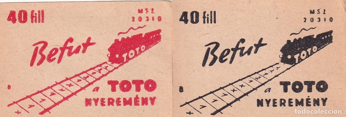 Coleccionismo cromos antiguos: 2 Cromos tabaco publicidad Loter&iacute;a Lotto Medidas 5,50 x 3,50 cnm