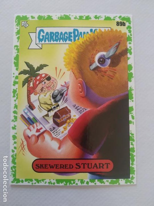 Sammeln alte Sammelbilder: GARBAGE PAIL KIDS BOOK WORMS # 89B BORDE VERDE - SKEWERED STUART - 2022 TOPPS - GPK (150B)
