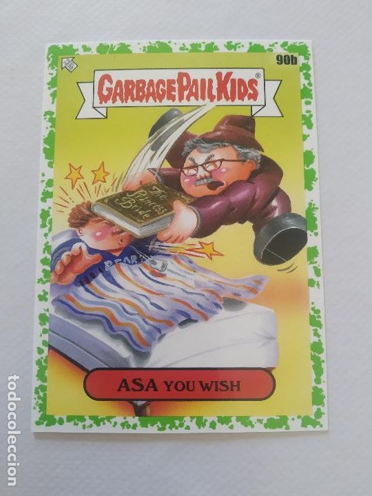 Sammeln alte Sammelbilder: GARBAGE PAIL KIDS BOOK WORMS # 90B BORDE VERDE - ASA YOU WISH - 2022 TOPPS - GPK (150B)