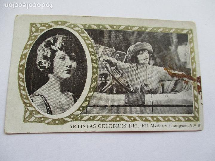 Coleccionismo cromos antiguos: BETTY COMPSON- ARTISTAS C&Eacute;LEBRES DEL FILM-N&ordm;.8-SERIE A-CHOCOLATES EL CASTILLO- ALICANTE