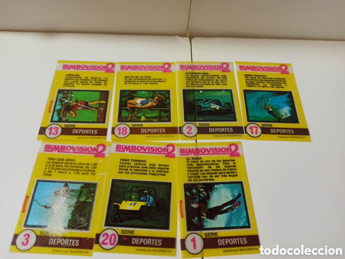 Coleccionismo cromos antiguos: Cromos deportes bimbovision - Foto 1