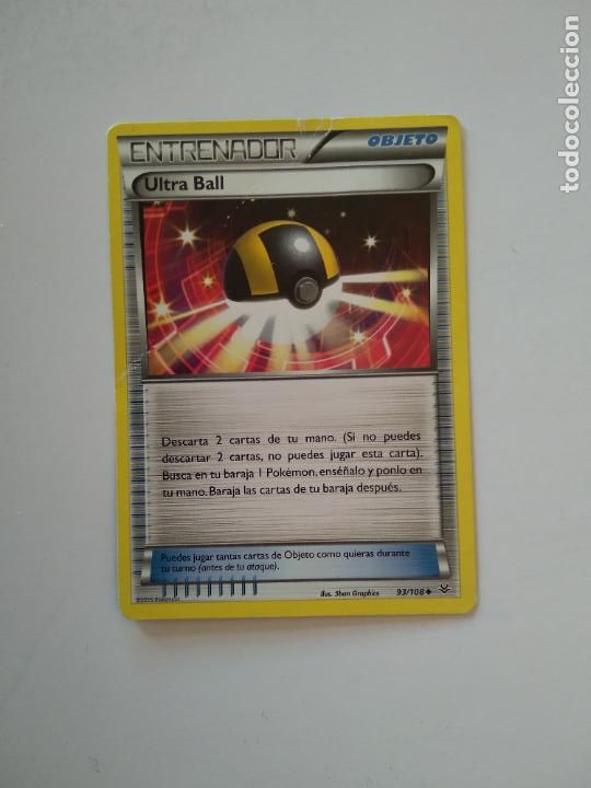 93/108 93 ultra ball cromo card tarjeta de poke - Buy Antique stickers on  todocoleccion