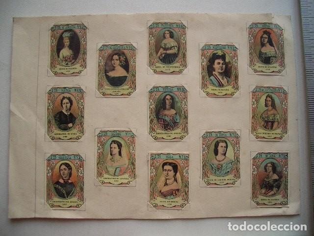 Coleccionismo cromos antiguos: Cromos antiguos de reinas, - Foto 1