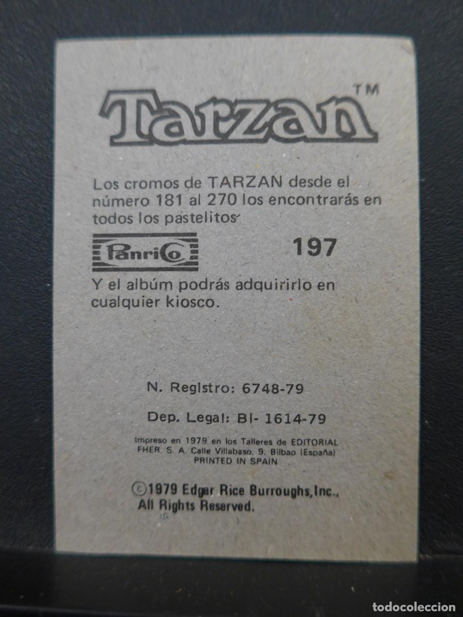 Coleccionismo cromos antiguos: CROMO TARZAN DE PANRICO N&ordm; 197 - Foto 2